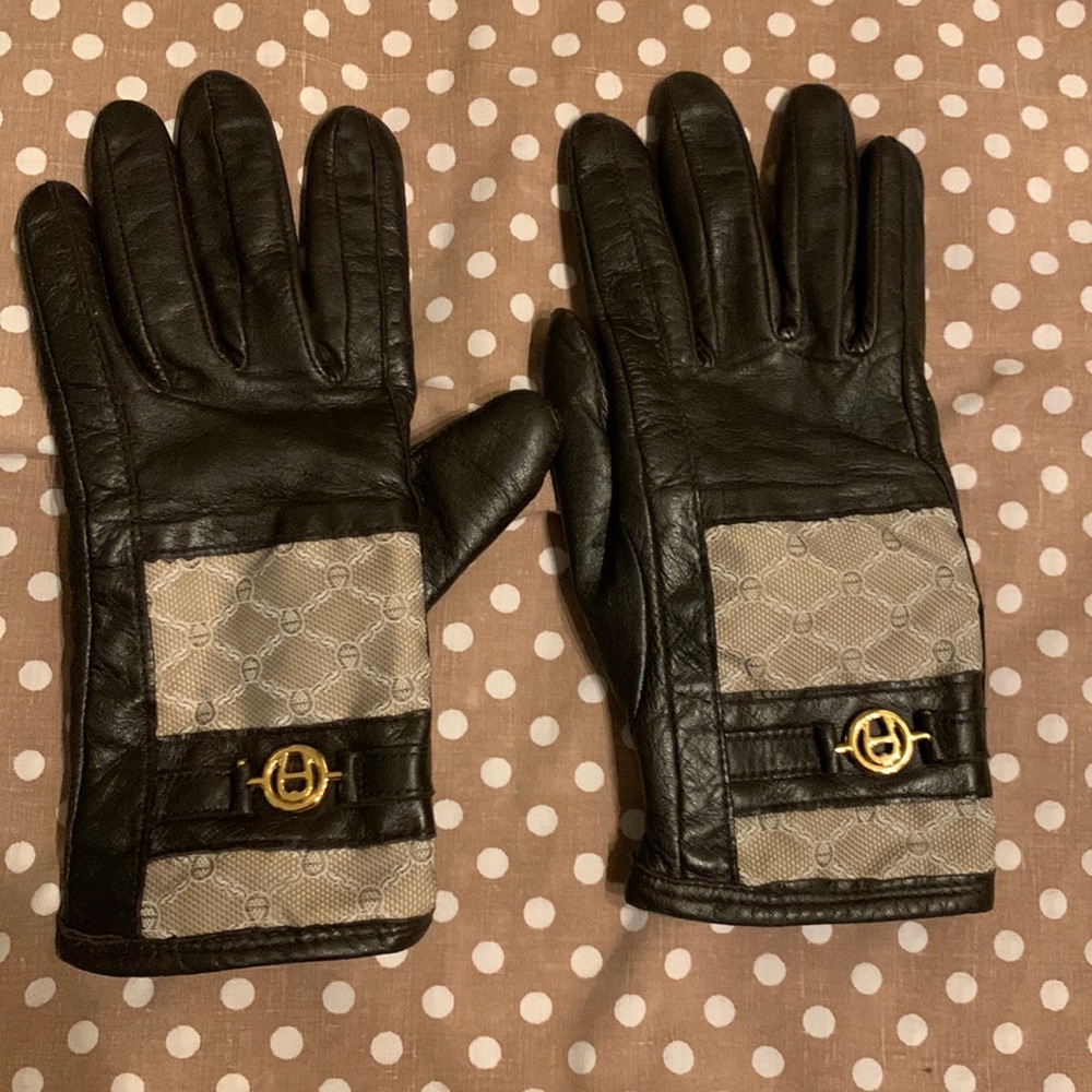 Winter Size L lined leather gloves